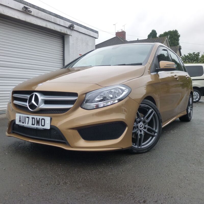 View MERCEDES-BENZ B CLASS 1.5D 109 BHP AMG LINE EDITION 45816 MILES CANYON BEIGE METALLIC